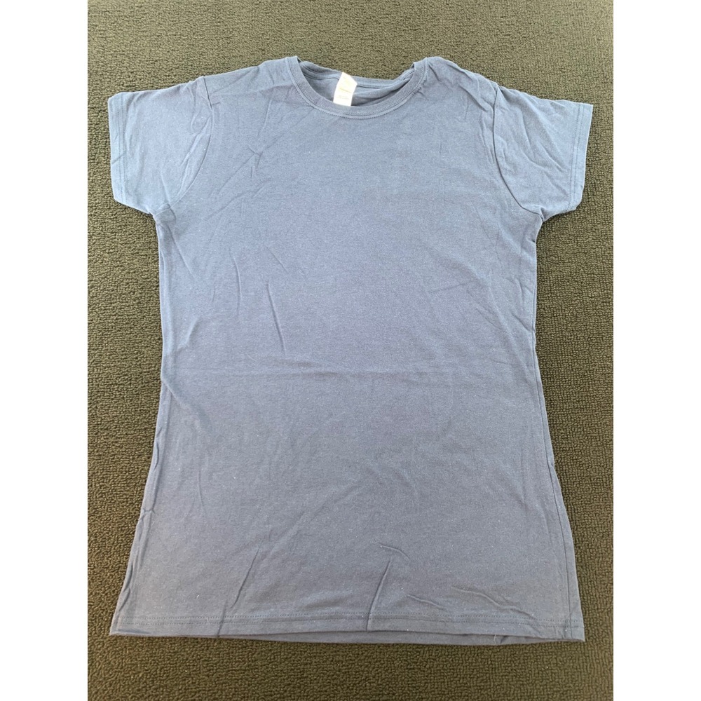 Gildan Activewear Ladies T Shirt Light‎ Blue Cotton Short Sleeve Top Size L